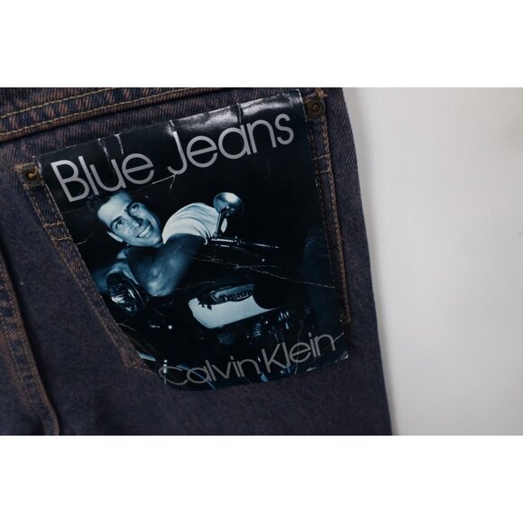 Deadstock Vtg 80s 90s Calvin Klein Mens 28x36 Pigment Overdye Western Jeans USA - Picture 13 of 14